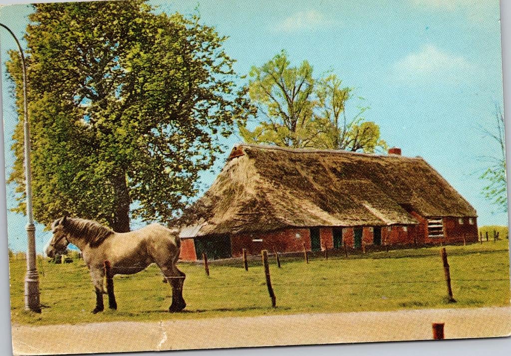 Vledder - Oude Drentse Boerderij (1972), Verzamelen, Verzenden, 1960 tot 1980, Gelopen, Drenthe