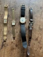 Vintage horloges 4 stuks, Overige merken, Overige materialen, Gebruikt, Polshorloge