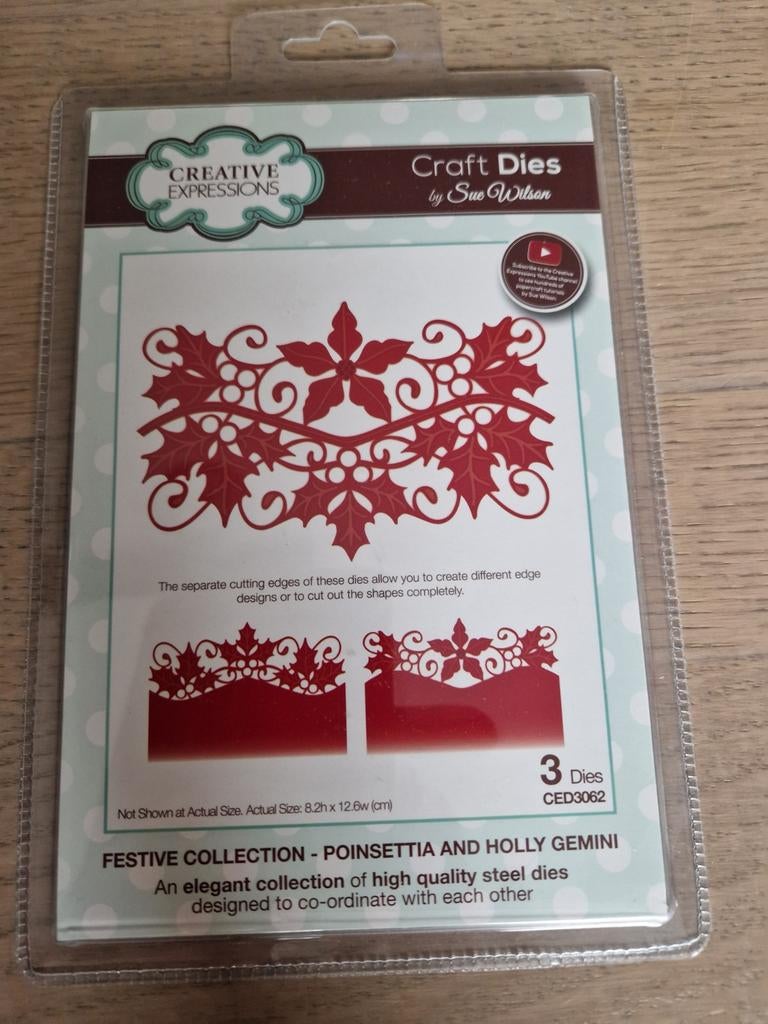 Creative Expressions Craft Dies CED3062 Poinsettia & Holly, Ophalen of Verzenden, Nieuw