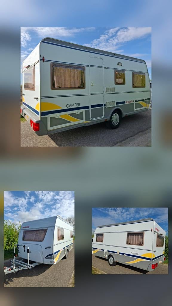 Dethleffs 460db Dwarsbed/Rondzit, Kachel, Rondzit, Dwarsbed, Particulier