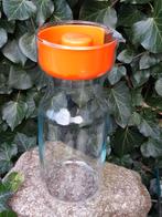 Vintage/retro oranje sap/water kan glas Riedel Pyrex France, Ophalen of Verzenden