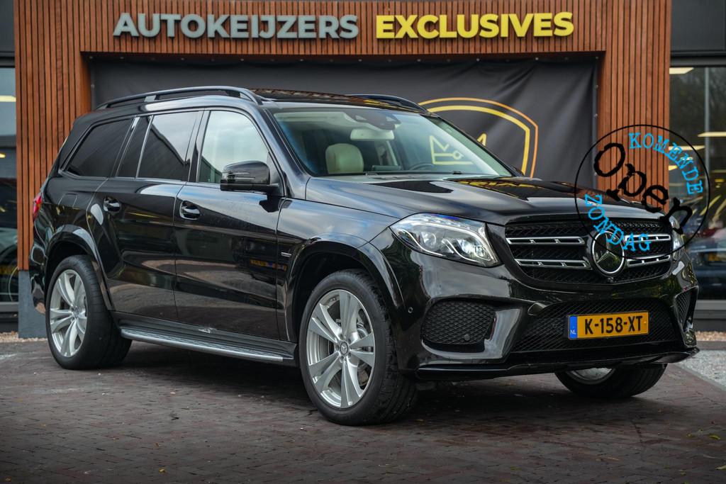 Mercedes-Benz GLS 400 4MATIC Panoramadak Adapt. Cruise Desig, Auto's, Stof, Gebruikt, Euro 6, 7 stoelen