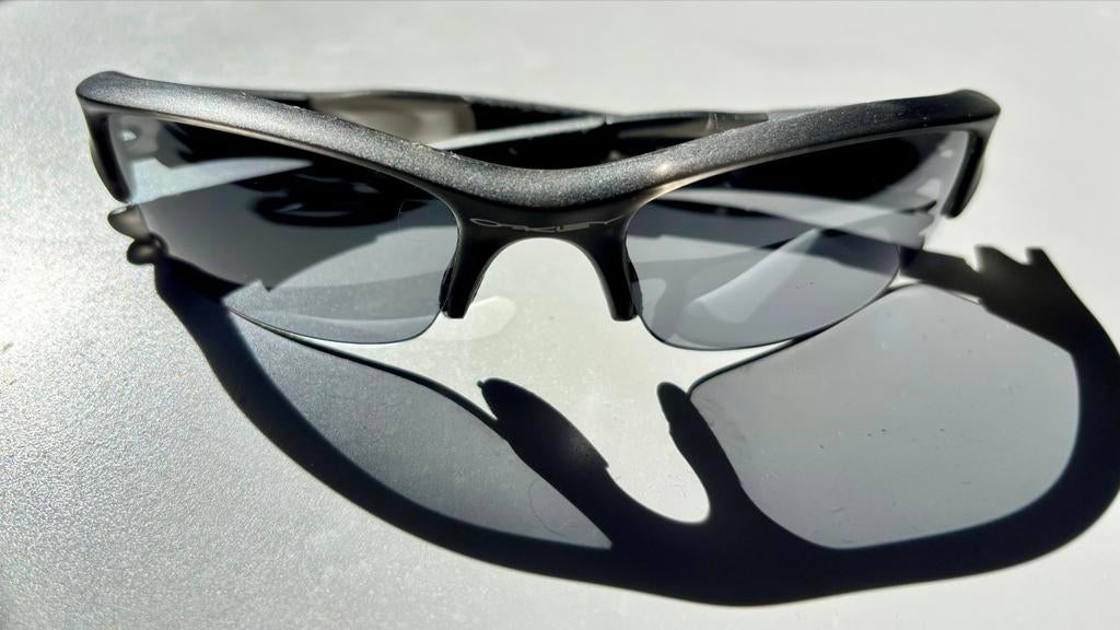 Oakley Flak Jacket - Slate Iridium, Zonnebril, Ophalen of Verzenden, Zo goed als nieuw, Oakley