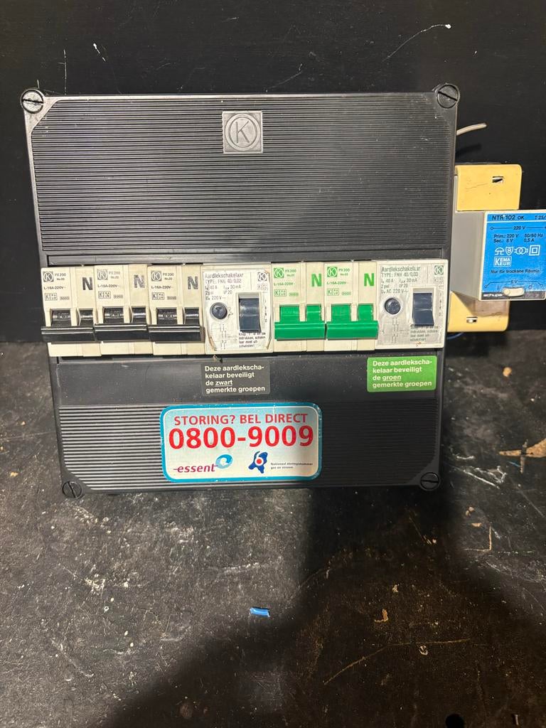 Meterkast met aardlekschakelaars en groepen, Ophalen, Gebruikt, Overige typen