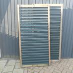 Hillhout schutting met stalen lamellen 180x90 cm, Tuin en Terras, Ophalen, Nieuw, IJzer, Tuinhek