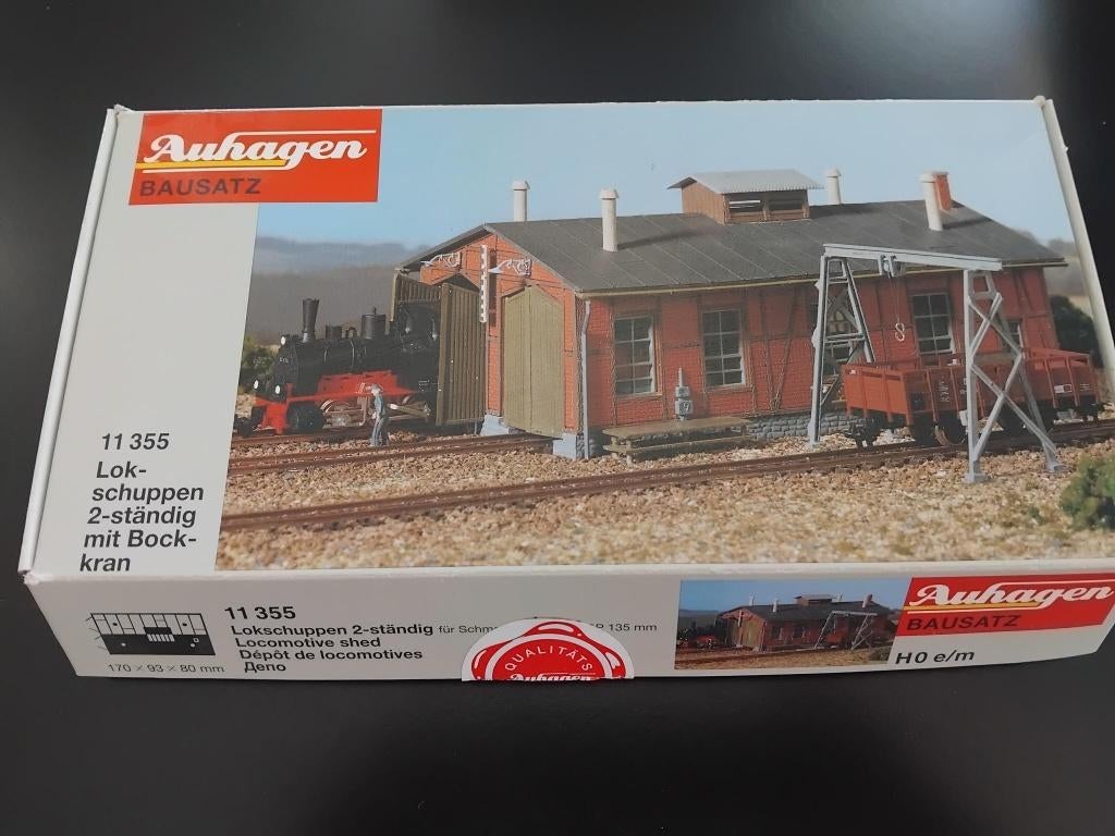 Auhagen locloods met kraan nr 11355, Overige merken, Gelijkstroom, Brug, Tunnel of Gebouw, Nieuw