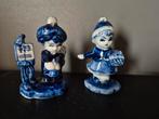 Vintage Delfts Blauw Beeldje Jongen Meisje verzamel deco, Antiek en Kunst, Ophalen of Verzenden
