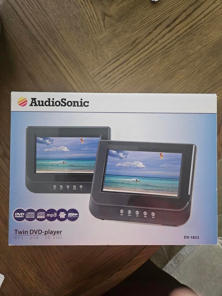 AudioSonic Twin DVD-speler DV-1823 - Nieuw in doos, Ophalen