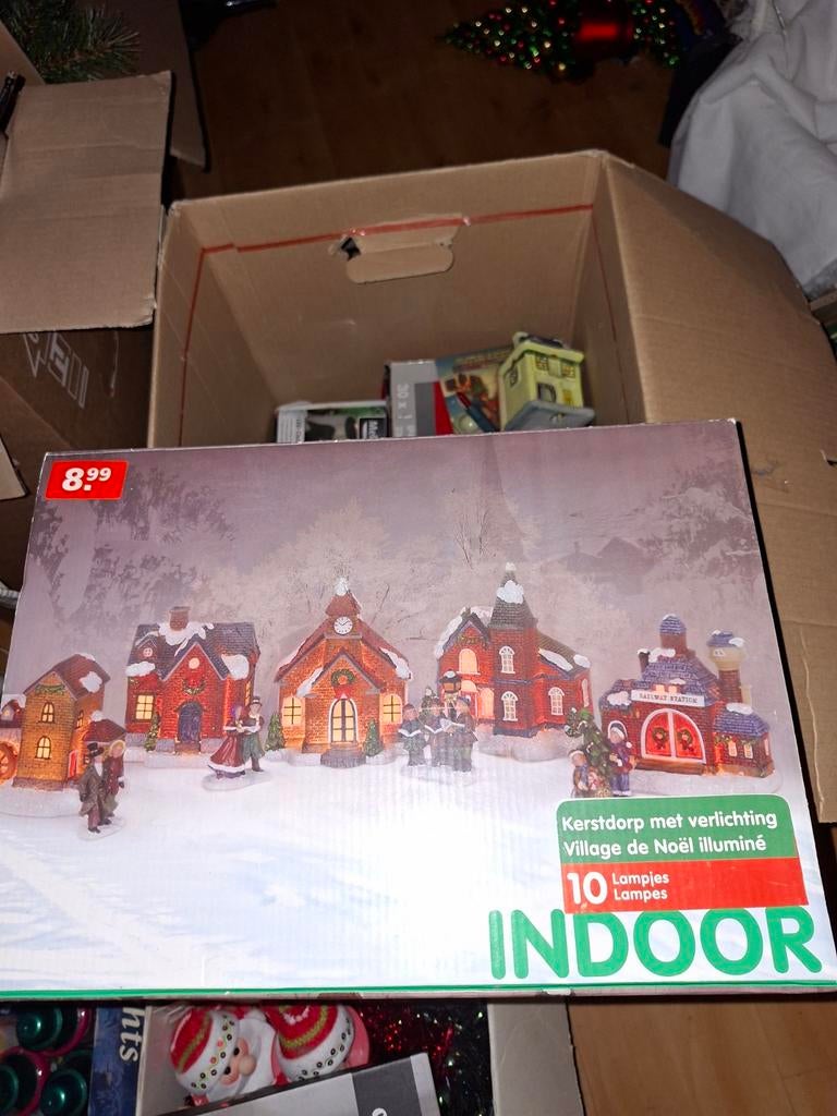 Kerstdorp met verlichting, Diversen, Ophalen