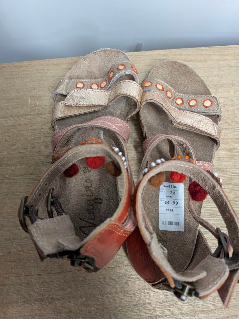 Vingino sandalen maat 32 bruin boho stijl, Gebruikt, Overige typen, Vingino, Ophalen of Verzenden