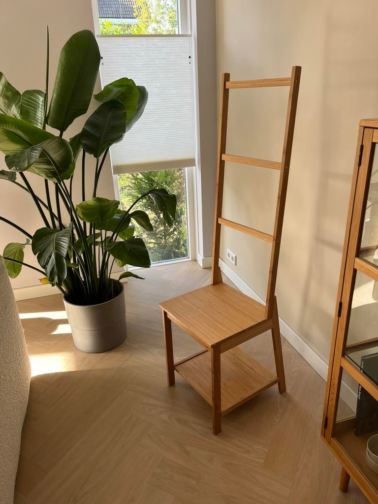 Handdoekenrek bamboe hout, Ophalen, Zo goed als nieuw