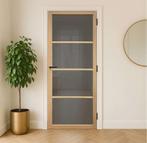 Eiken binnendeur Rossum met rookglas | VANAF 375,-, Niet ingevuld, 80 tot 100 cm, Binnendeur, Niet ingevuld
