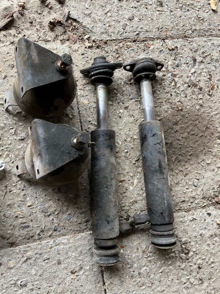 Onderdelen Mercedes W123T linker voorscherm veering, velgen,, Ophalen, Gebruikt, Mercedes-Benz