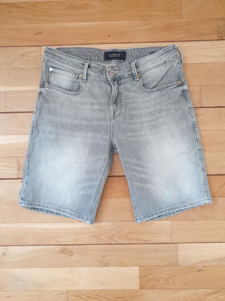 Korte spijkerbroek Scotch & soda maat 30, Ophalen of Verzenden, Zo goed als nieuw, Grijs, Overige jeansmaten