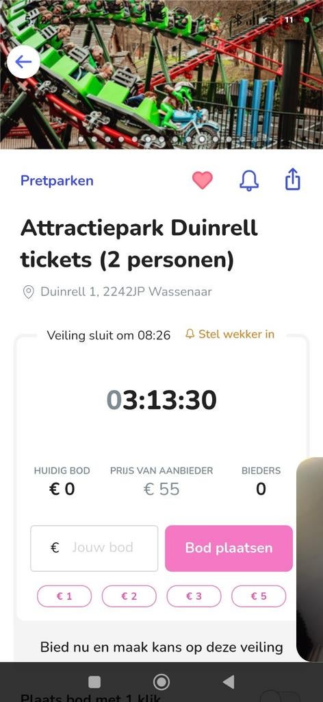 2 tickets Duinrell pretpark, Tickets en Kaartjes, Recreatie | Pretparken en Attractieparken, Twee personen, Ticket of Toegangskaart