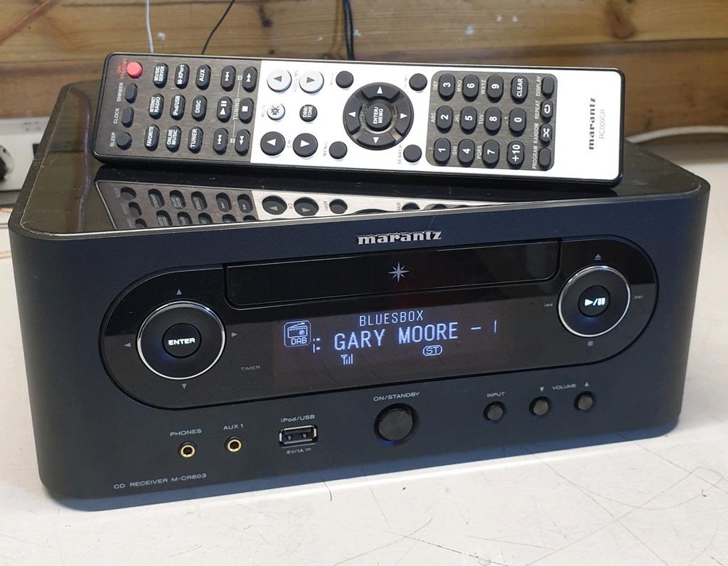 Marantz m-cr603 dab+ fm radio cd netwerk receiver + remote, Ophalen of Verzenden