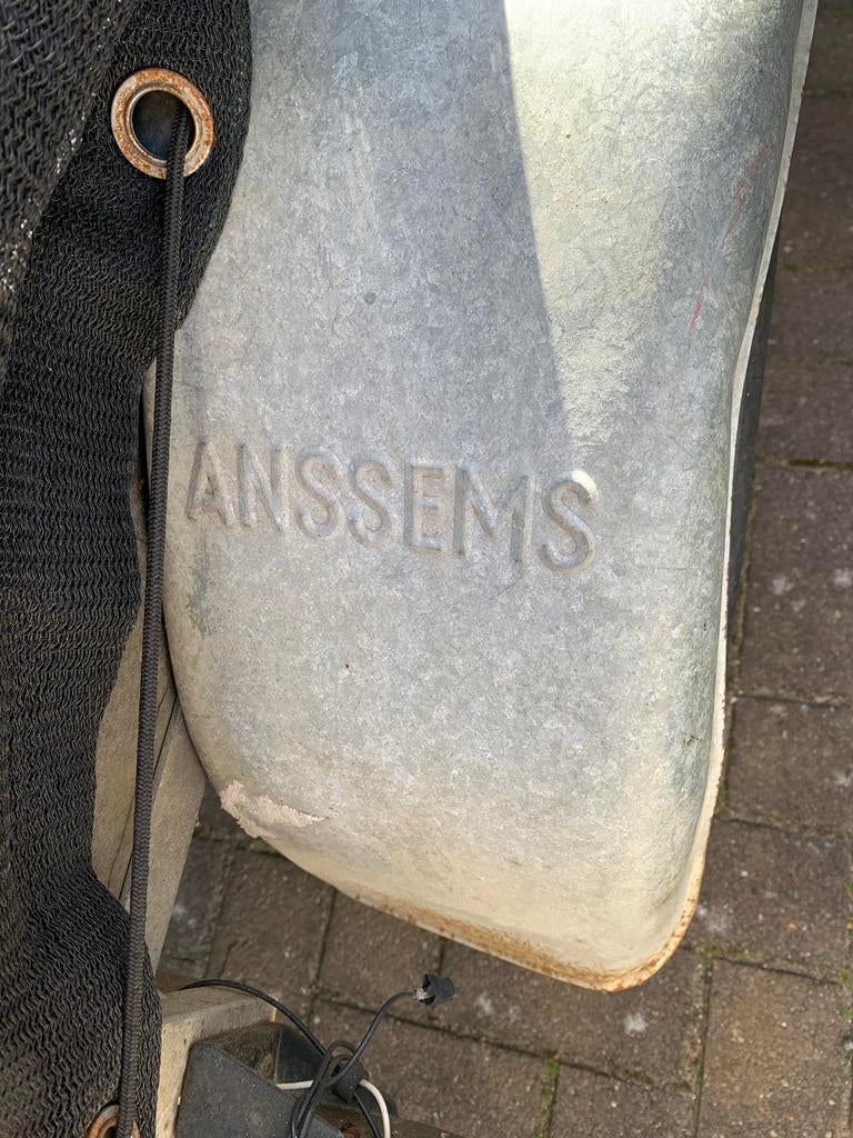 Anssems aanhangwagen, 254x126cm, nieuwe banden, Auto diversen, Aanhangers en Bagagewagens, Ophalen of Verzenden, Gebruikt