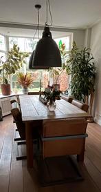 Eetkamerset, Ophalen, Gebruikt, Robuust, industrieel, 4 tot 6 stoelen