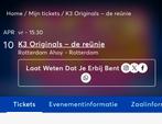 4 tickets (staanplaats 1e ring) voor K3 @ Ahoy 10 april 1530, Drie personen of meer, April