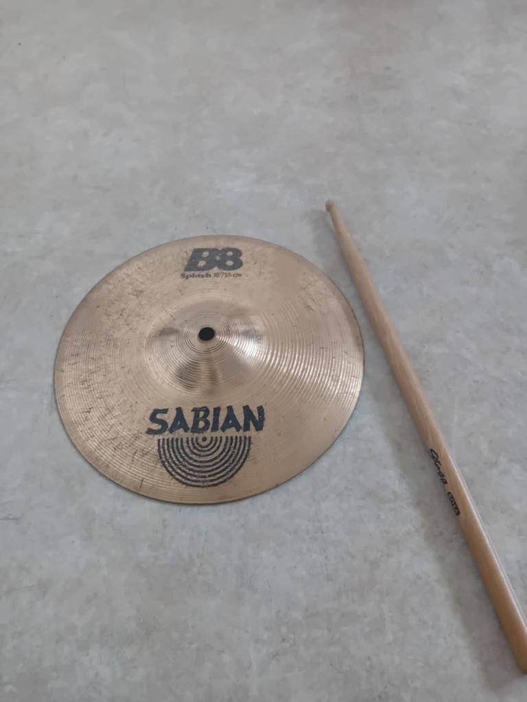 SABIAN B8 Splash 10"/25 cm, Ophalen of Verzenden, Gebruikt, Drums of Percussie