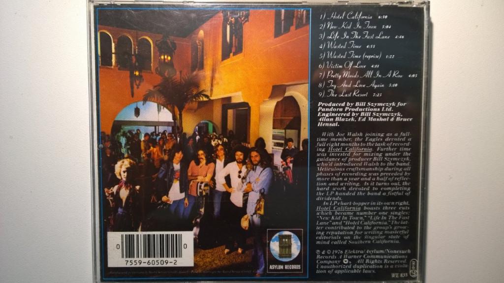 Eagles - Hotel California, Ophalen of Verzenden, Zo goed als nieuw, Poprock