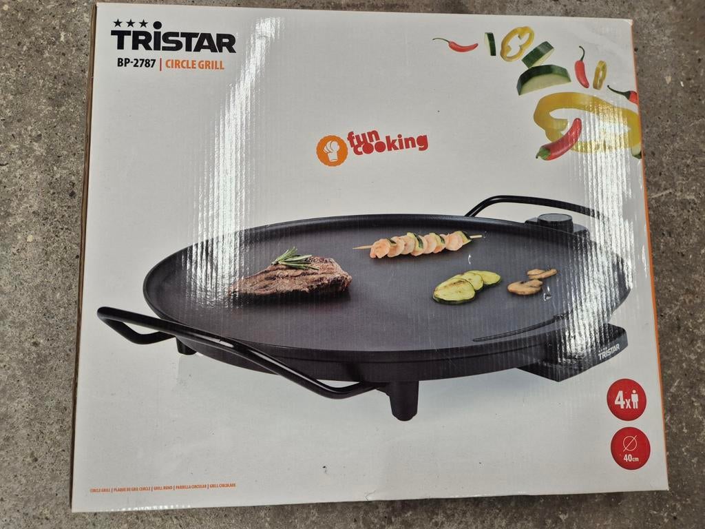 Nieuw Tristar BP-2787 grilplaat contactgril, Witgoed en Apparatuur, Gourmetstellen, Ophalen of Verzenden, Nieuw, 4 t/m 7 personen
