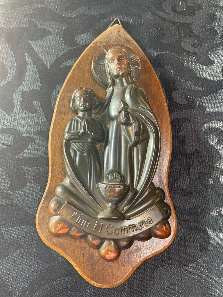 Wanddecoratie mijn H Communie op hout, Ophalen of Verzenden, Zo goed als nieuw, Beeld(je)