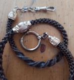 antieke double horlogeketting van mensenhaar 40 cm, Verzenden, Zo goed als nieuw