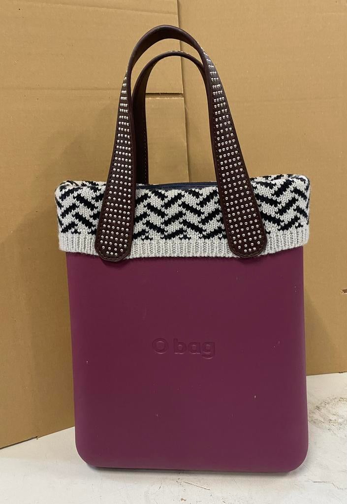 Paarse O-Bag chic met een wollen Bordo, Ophalen of Verzenden, Nieuw, Paars