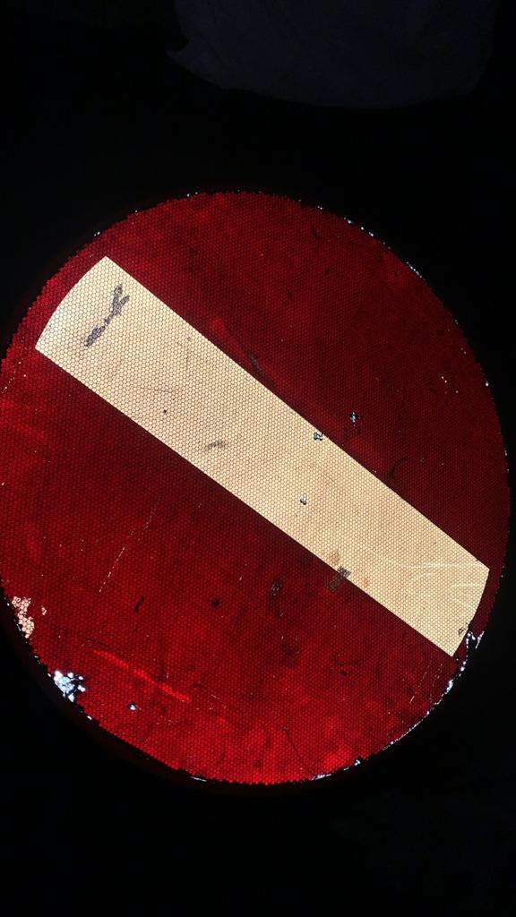 Mooi stopbord / verboden inrijden bord voor decoratie, Ophalen of Verzenden, Gebruikt