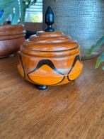 Houten tabakspot met deksel, Antiek en Kunst, Ophalen of Verzenden
