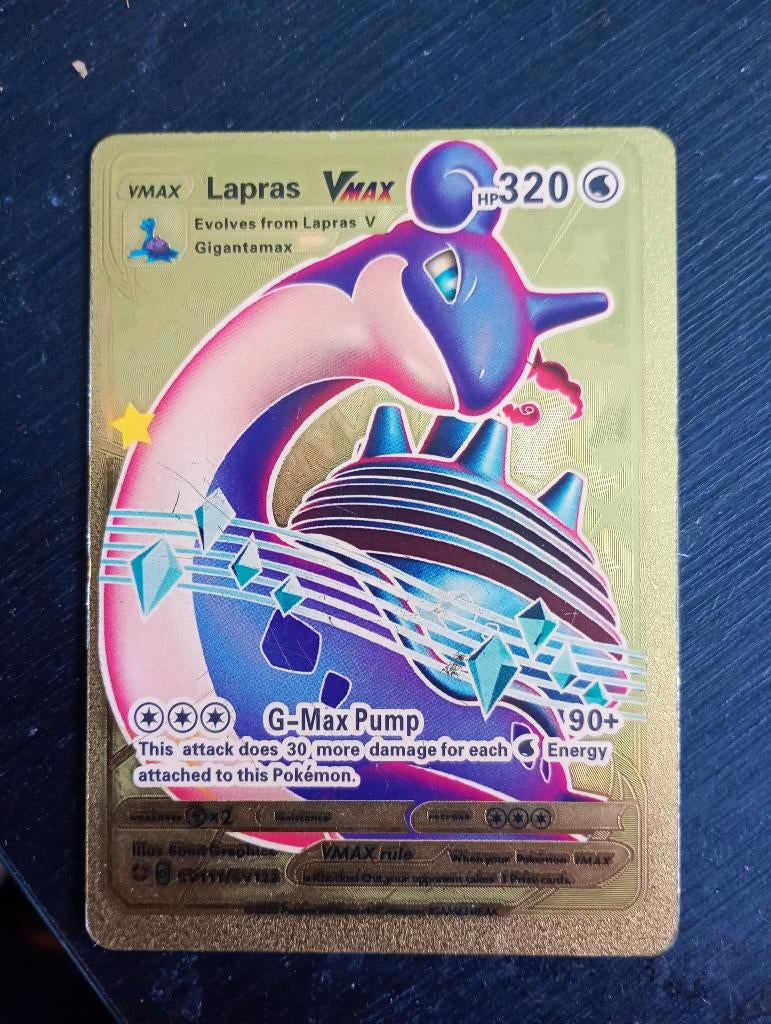 Pokémon kaart Lapras, Ophalen of Verzenden, Zo goed als nieuw, Losse kaart