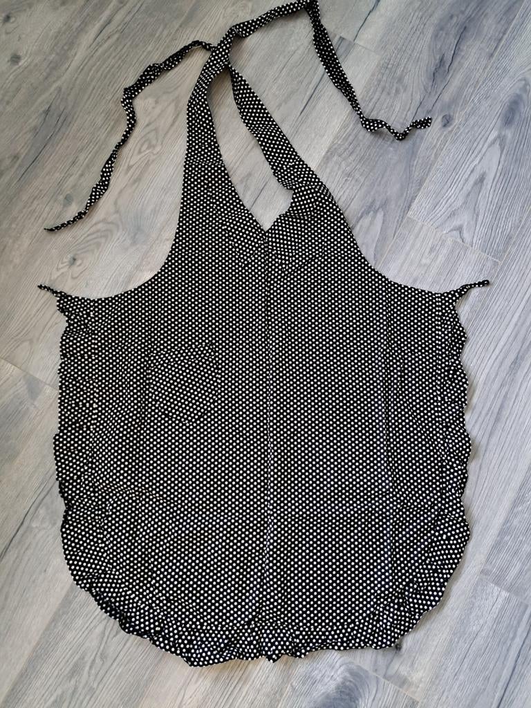 Schort van vroeger, gebruikt op de boerderij in Gelderland., Ophalen of Verzenden, Blauw