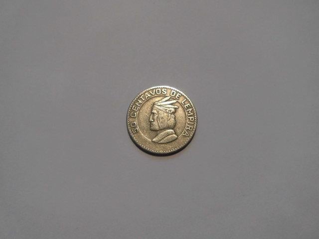 1 munt Honduras 50 centavos cent 1967, Ophalen of Verzenden, Midden-Amerika, Losse munt