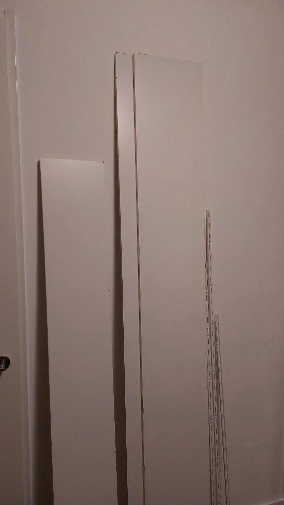 Plankdragers en planken (f systeem), Huis en Inrichting, Woonaccessoires | Wandplanken en Boekenplanken, Gebruikt, Ophalen