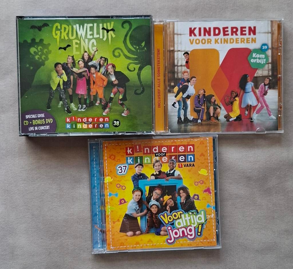 3 Kinderen voor Kinderen CD's en 1 DVD - Zo goed als nieuw, Cd's en Dvd's, Cd's | Kinderen en Jeugd, Ophalen of Verzenden, Zo goed als nieuw