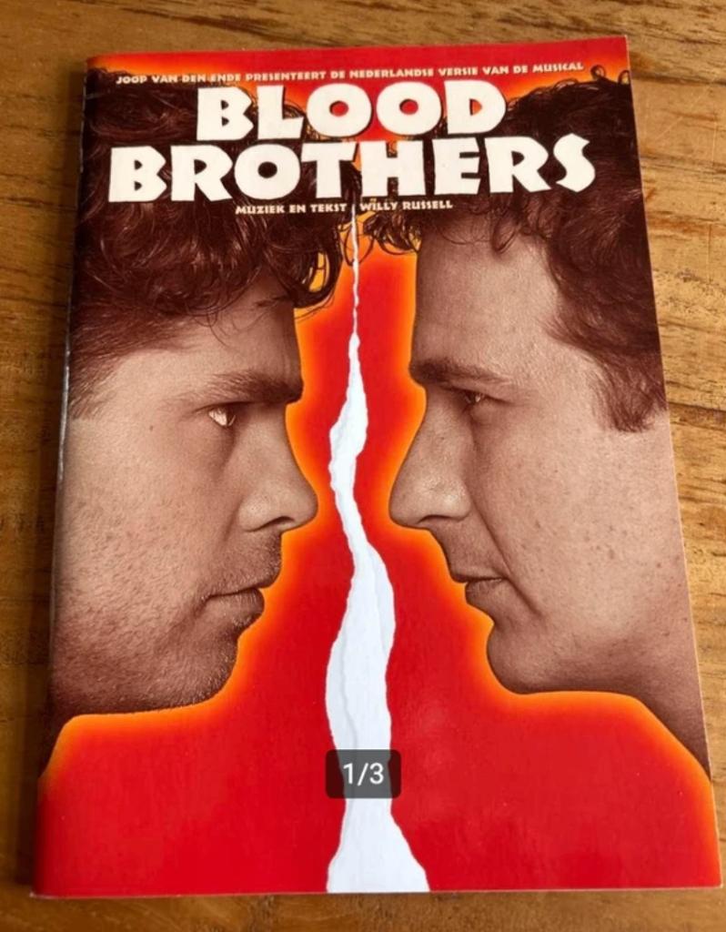 Blood Brothers Programmaboekje 1998, Ophalen of Verzenden, Zo goed als nieuw, Ballet of Musical