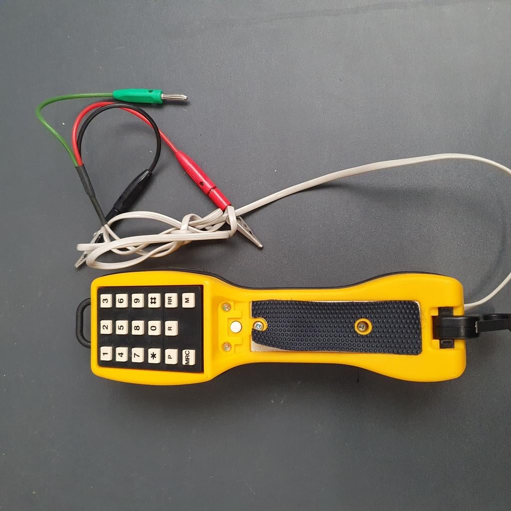 Vintage PTT Telecom Testtelefoon - Geel, Ophalen, Gebruikt