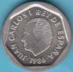 Spanje 200 Pesetas Juan Carlos 1986 in munthouder, Ophalen of Verzenden, Overige landen, Losse munt