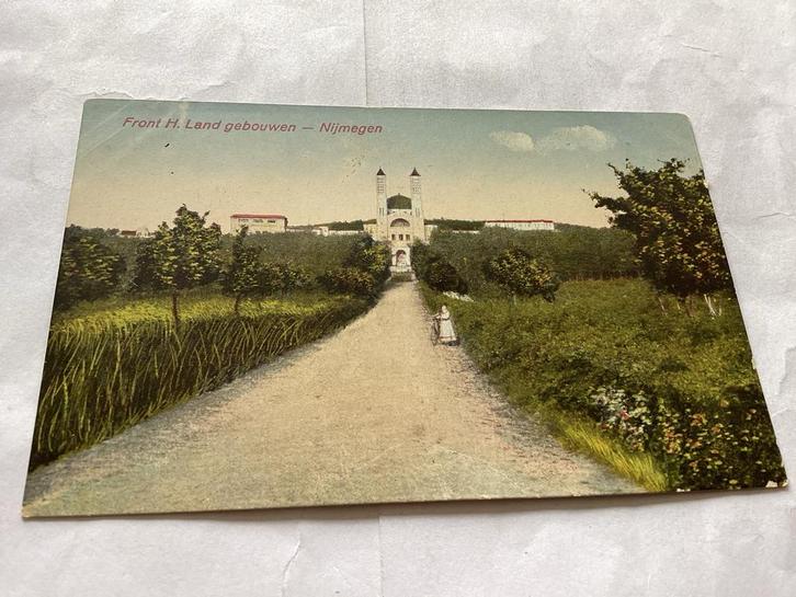 Oude Ansichtkaart Nijmegen - Front H. Land gebouwen, Verzamelen, Ansichtkaarten | Nederland, Ongelopen, Gelderland, Voor 1920