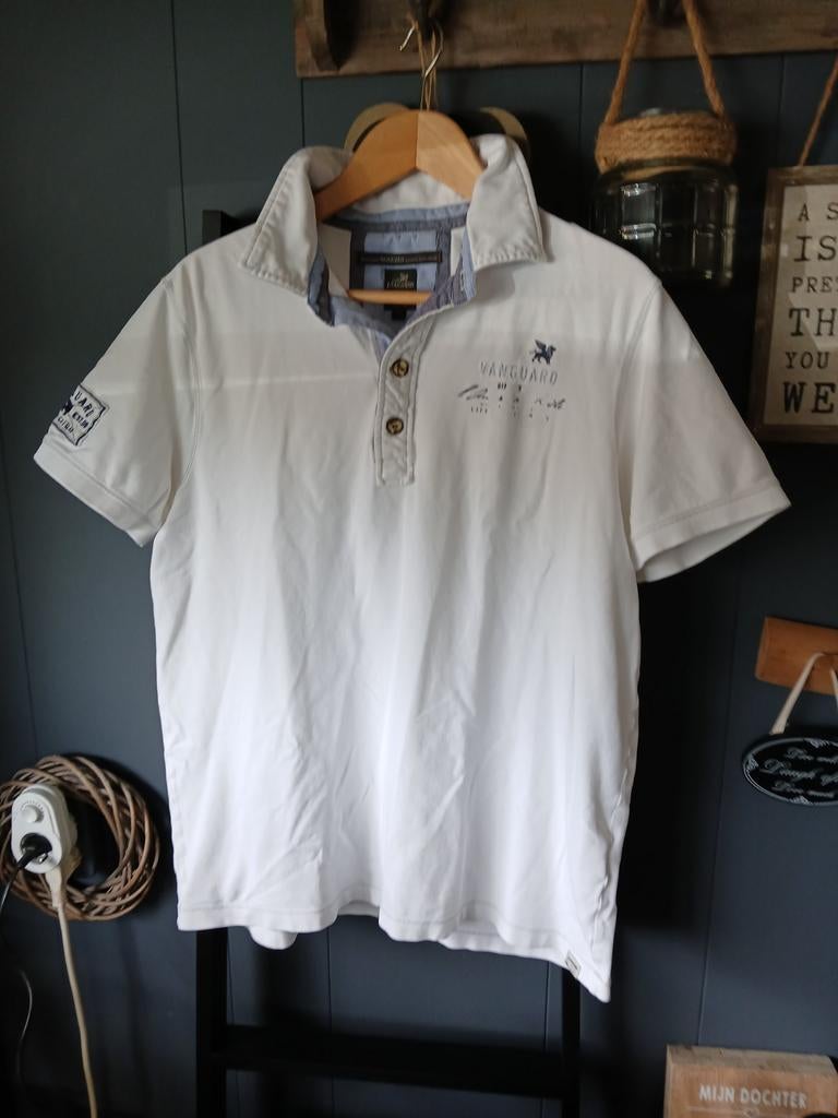 Witte polo Lion van guard maat xl, Wit, Maat 56/58 (XL), Ophalen of Verzenden, Zo goed als nieuw