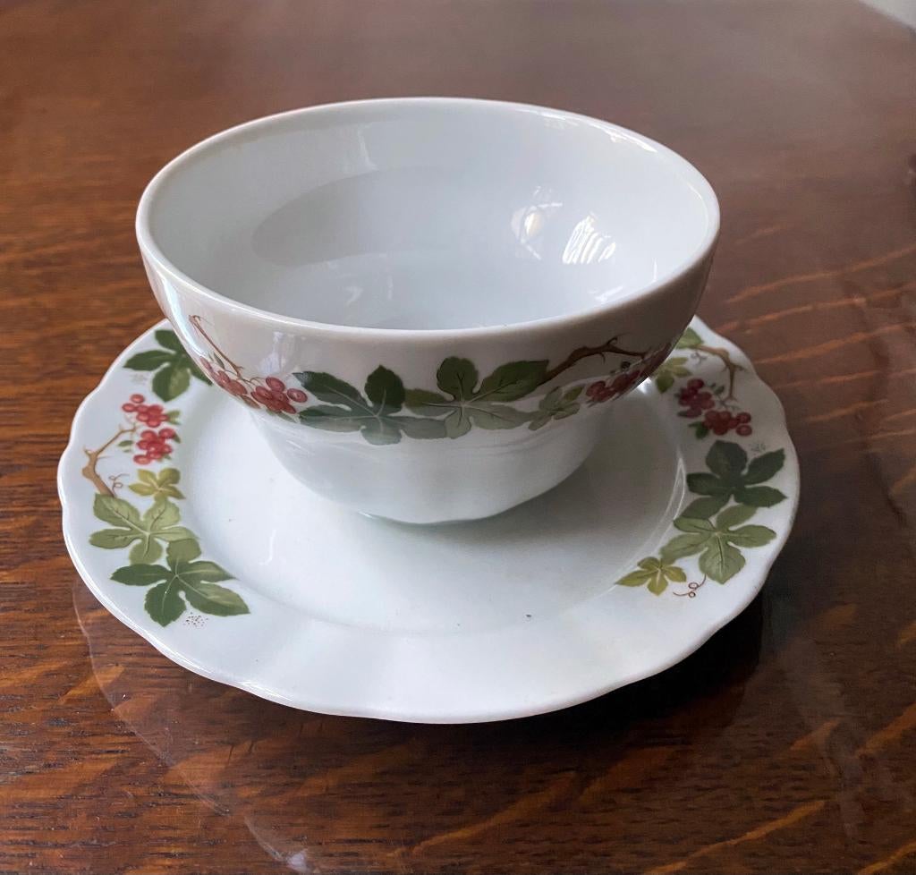 Kom met vaste schotel, van Winterling Marktleuthen Bavaria, Huis en Inrichting, Keuken | Servies, Ophalen of Verzenden, Zo goed als nieuw