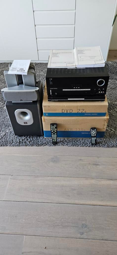 Harman kardon Surround Speaker set met CD ,DVD ,speler, Ophalen, Zo goed als nieuw, Speakers, JVC