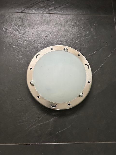 Plafonnière, Ophalen of Verzenden, Gebruikt, Glas