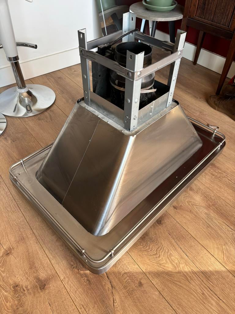 RVS afzuigkap, Ophalen, Gebruikt, Vrijstaand, Eilandschouwkap