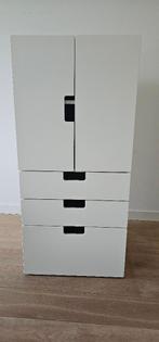 Ikea Stuva kast wit, deurtjes en 3 lades, H128/D51/B60, Ophalen, Gebruikt, Met deur(en), 100 tot 150 cm
