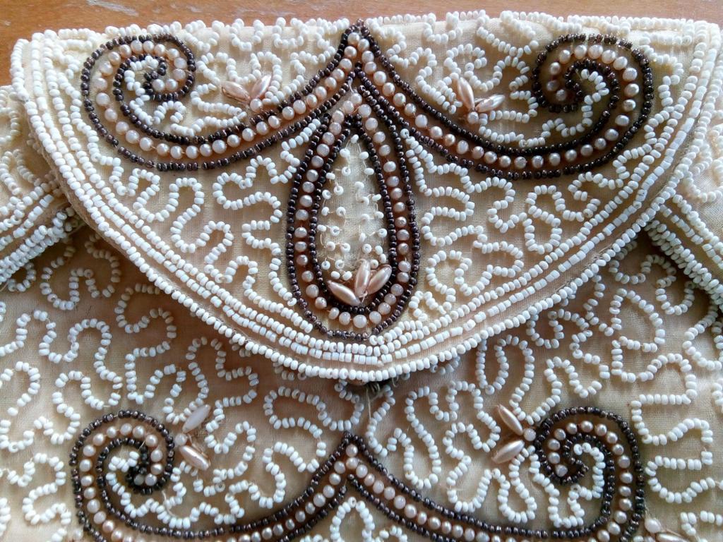 Bruiloft tasje/avond tasje handgemaakt (Antiek), Ophalen of Verzenden, Zo goed als nieuw, Avondtasje