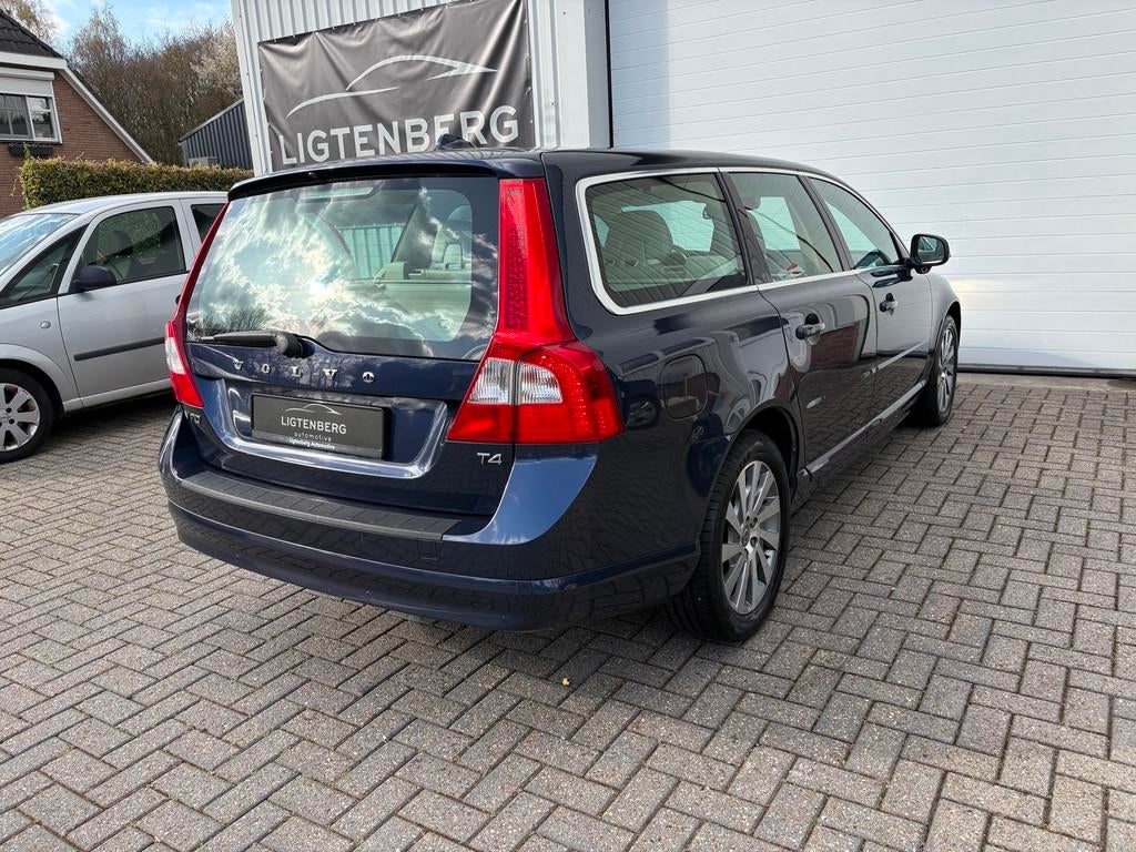 Volvo V70 1.6 T4 LIMITED EDITION|LEER|KANTELDAK|NWE DISTRIB., Gebruikt, Beige, 4 cilinders, Blauw