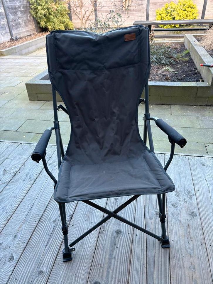 Obelink Chairman Black High, Caravans en Kamperen, Kampeermeubelen, Gebruikt, Campingstoel, Ophalen