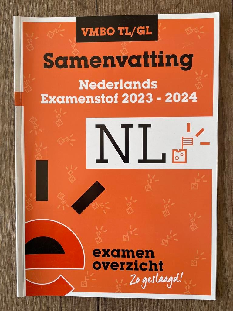 Samenvatting Nederlands VMBO TL/GL 2023-2024, Ophalen of Verzenden, Zo goed als nieuw, VMBO, Nederlands